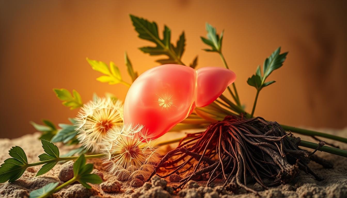 Milk thistle leaves and flowers known for protecting and cleansing the liver.